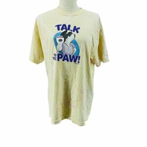 Vintage Big Dogs Talk To The Paw Short Sleeve Cotton Tee Size Large